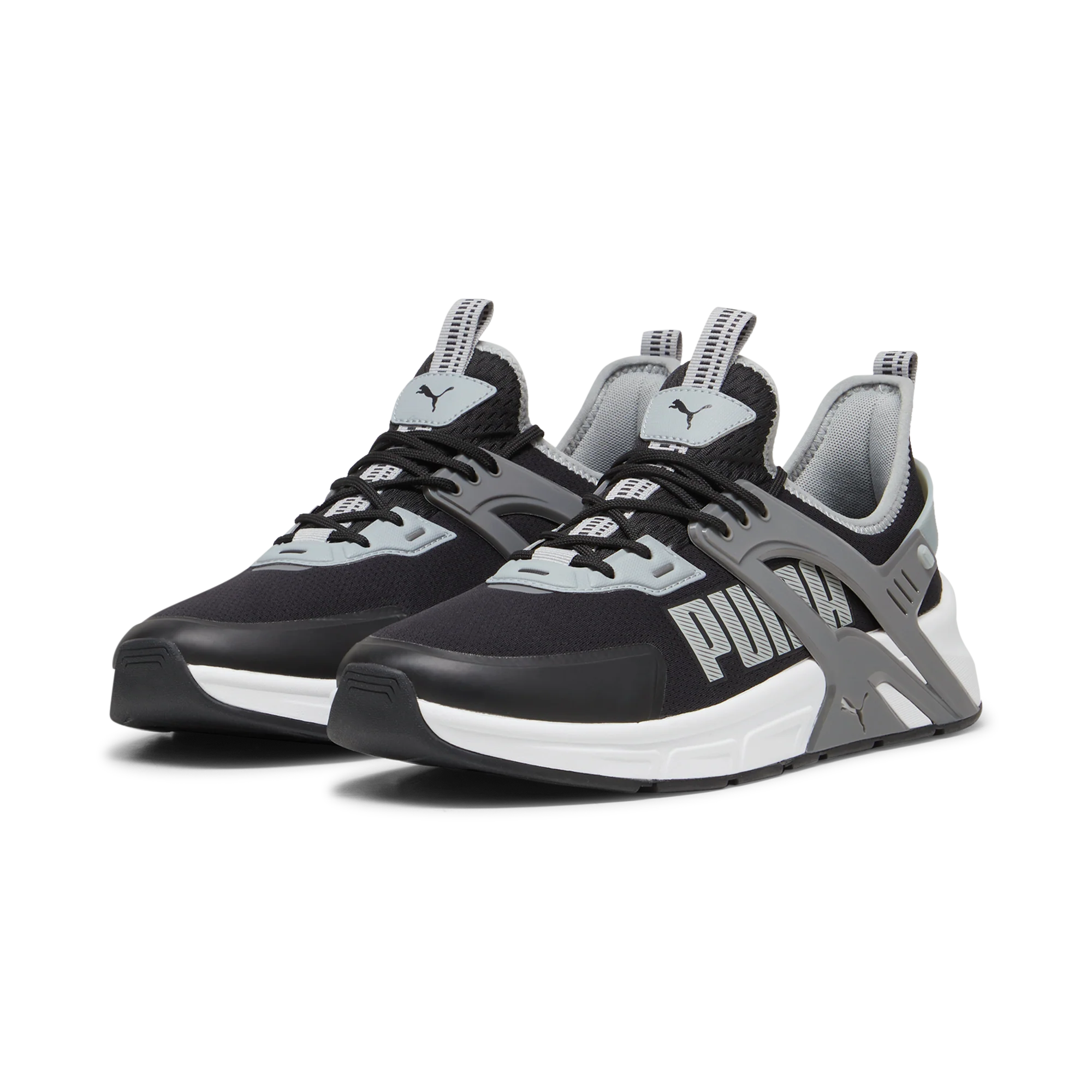 Sneakers da uomo nere e grigie con logo Puma Pacer - Image 2