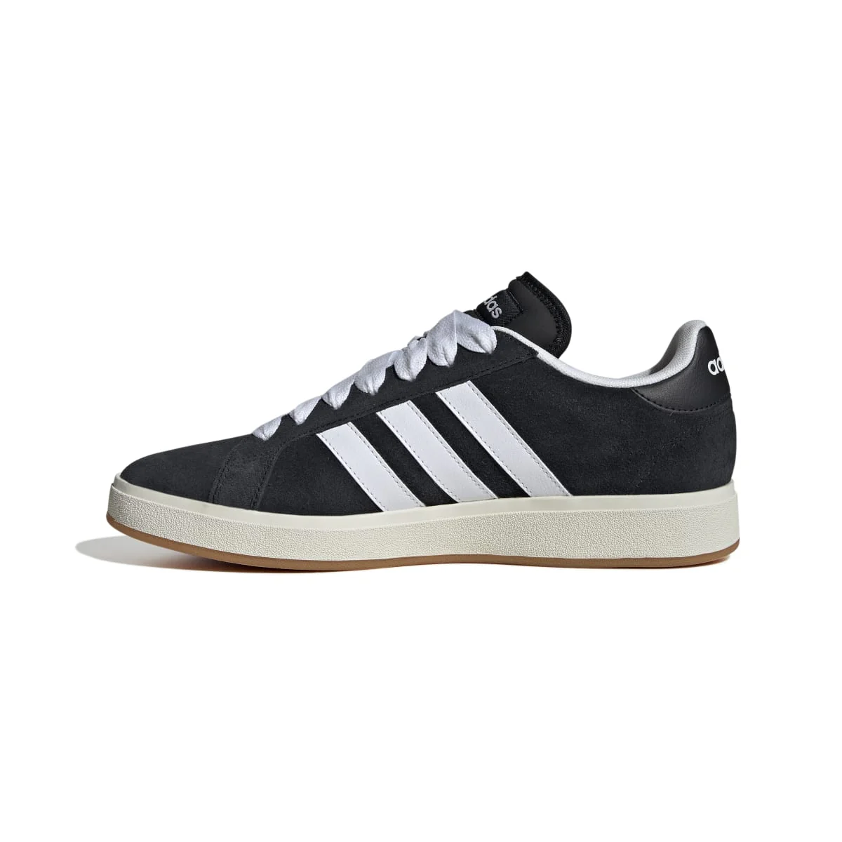 Sneakers da uomo nere in pelle con logo adidas Grand Court Base 00s - Image 3