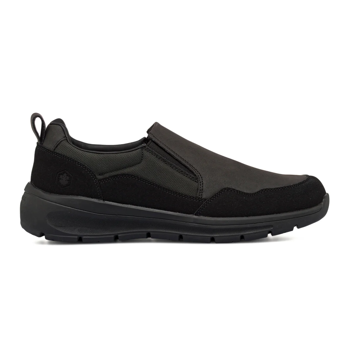 Sneakers da uomo nere slip-on Lumberjack