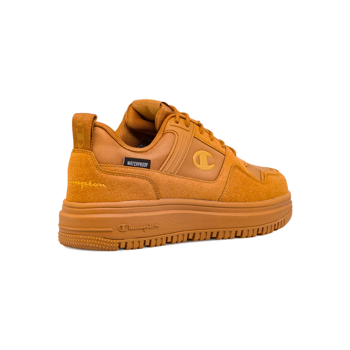 Sneakers da uomo ocra con logo Champion Low Utility - Image 3