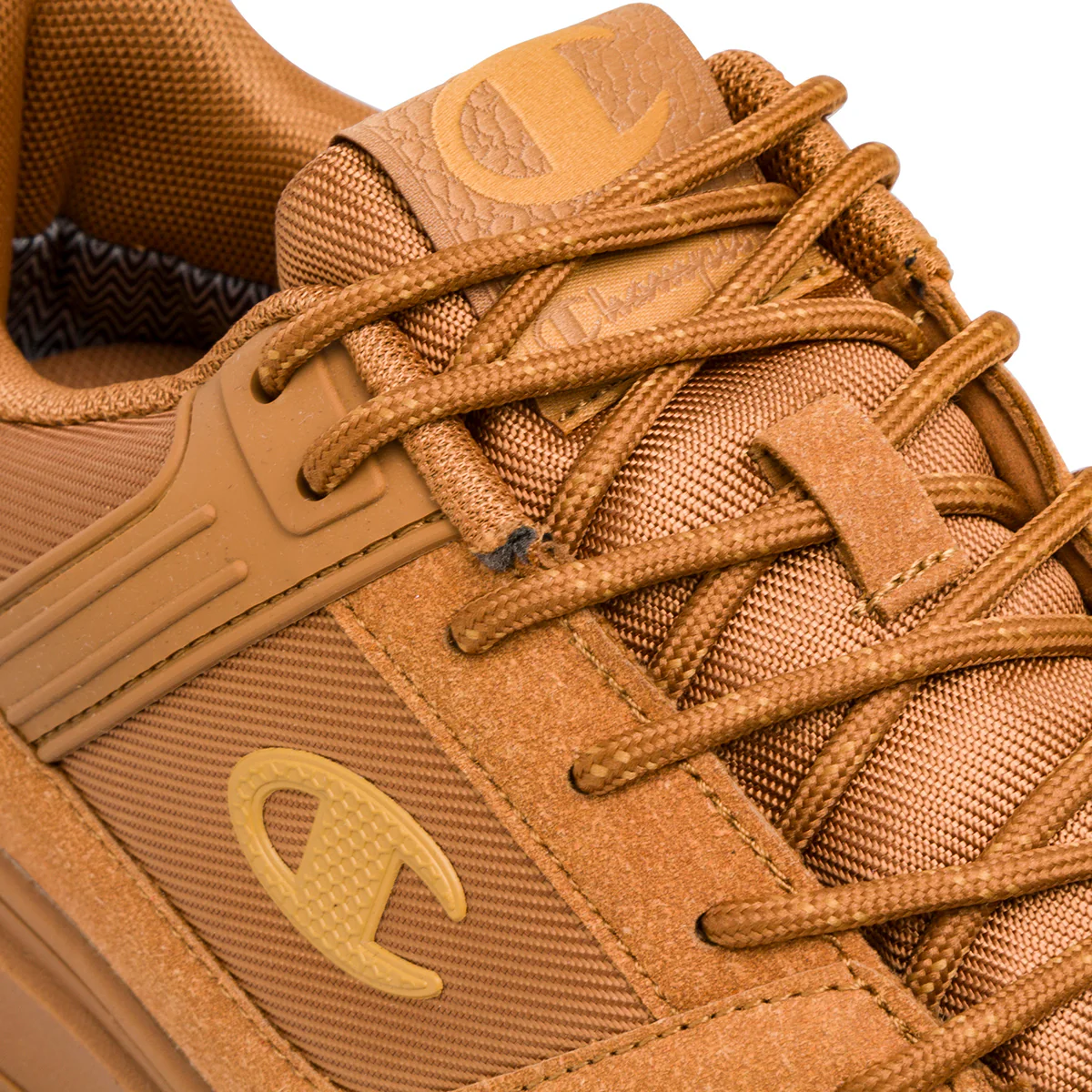 Sneakers da uomo ocra con logo Champion Low Utility - Image 5
