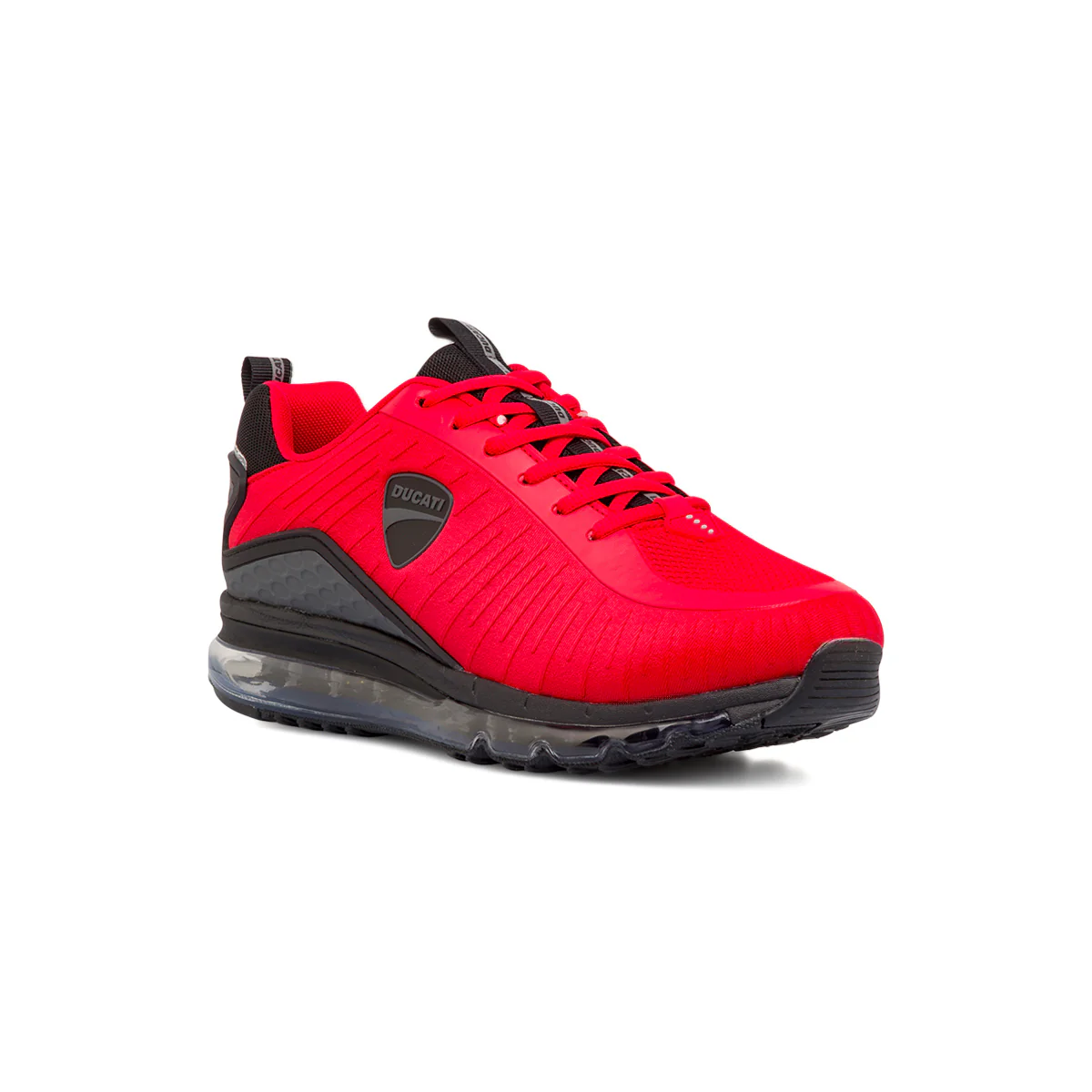 Sneakers da uomo rossa e grigia con suola ad aria Ducati Legacy Air 4 - Image 2