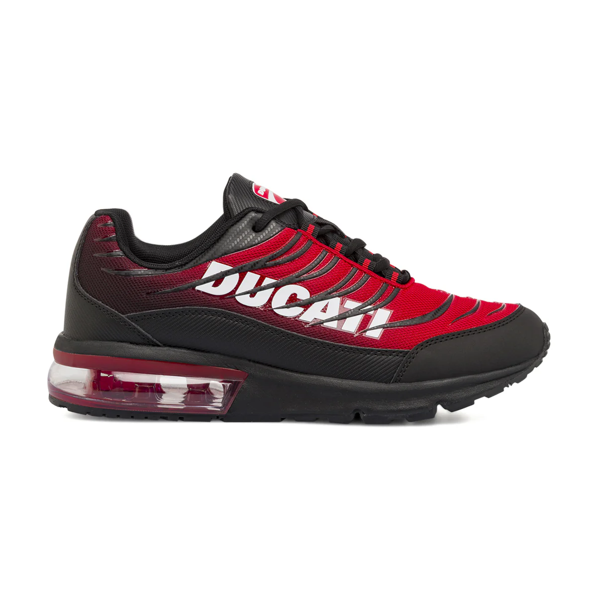 Sneakers da Uomo rosse e nere con ammortizzazione ad aria Ducati