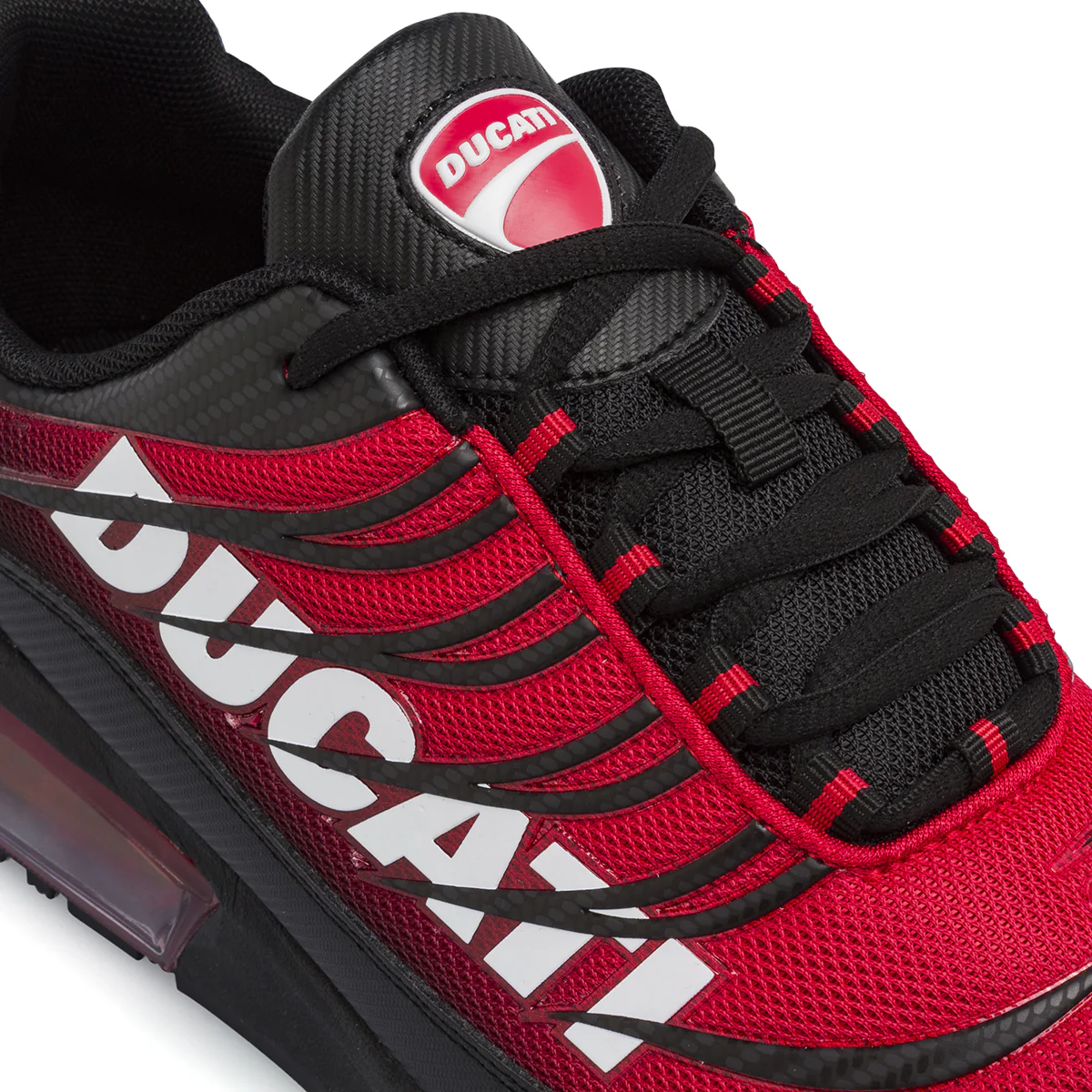 Sneakers da Uomo rosse e nere con ammortizzazione ad aria Ducati - Image 4