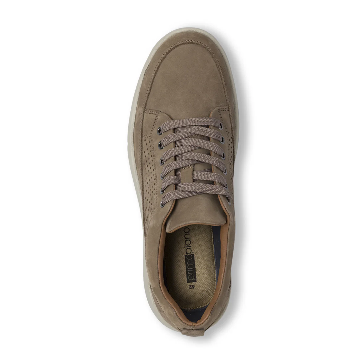 Sneakers da Uomo taupe effetto scamosciato Primopiano - Image 5