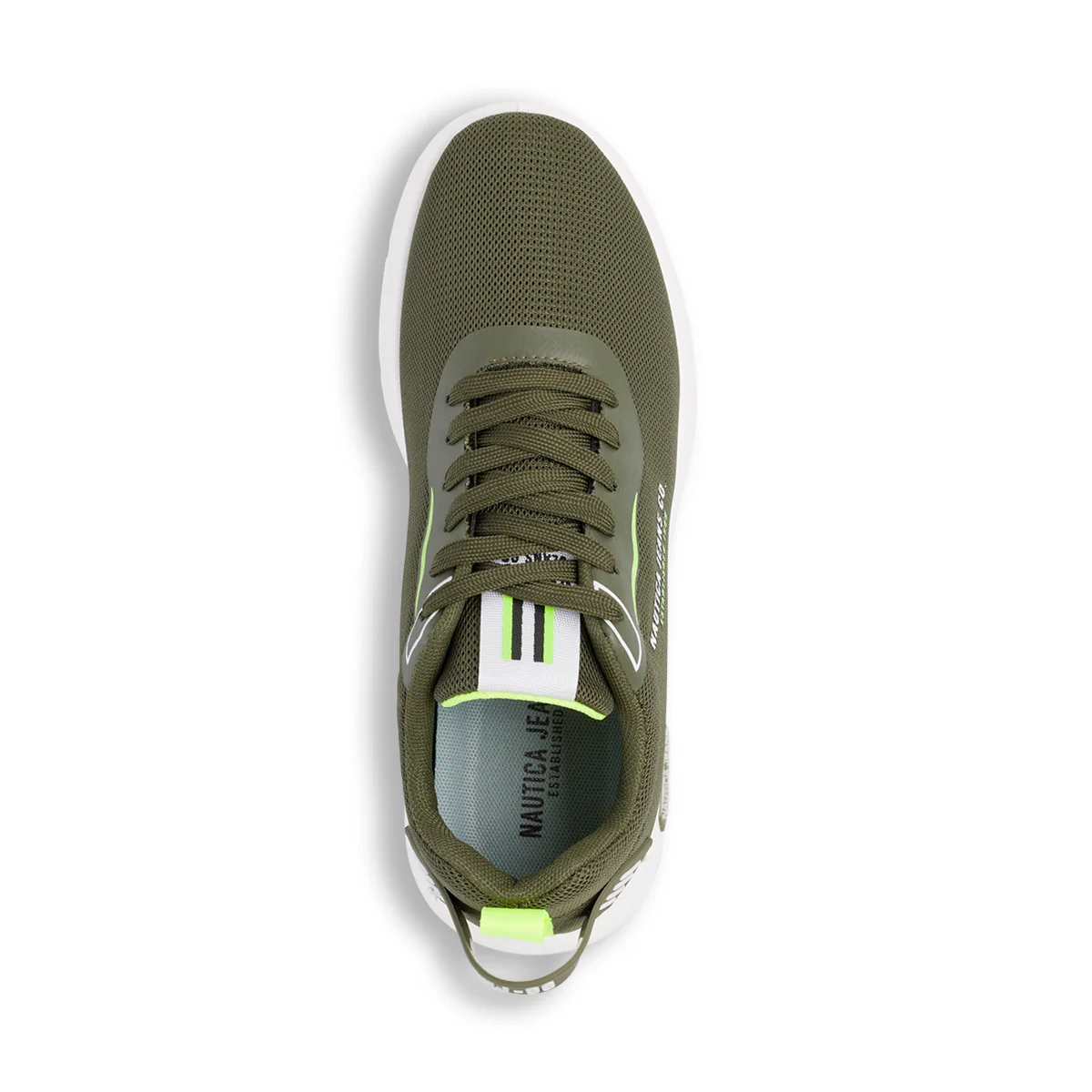 Sneakers da uomo verde militare con doppio tirante sul retro Nautica Jeans Brave - Image 6