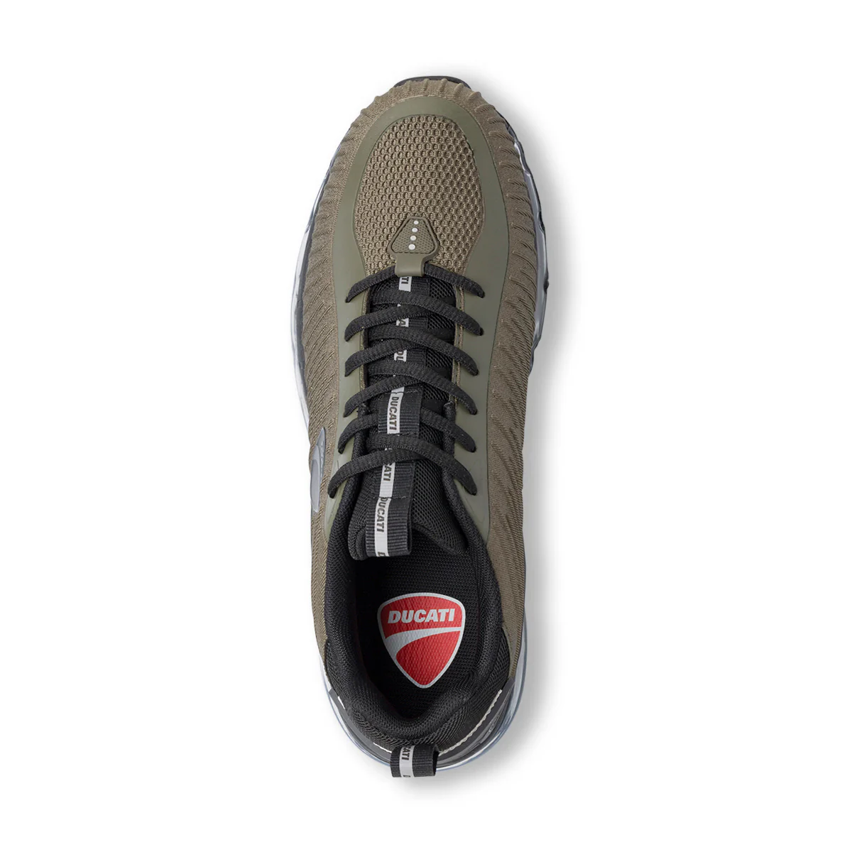 Sneakers da uomo verde militare e nere con suola ad aria Ducati Legacy Air 4 - Image 5