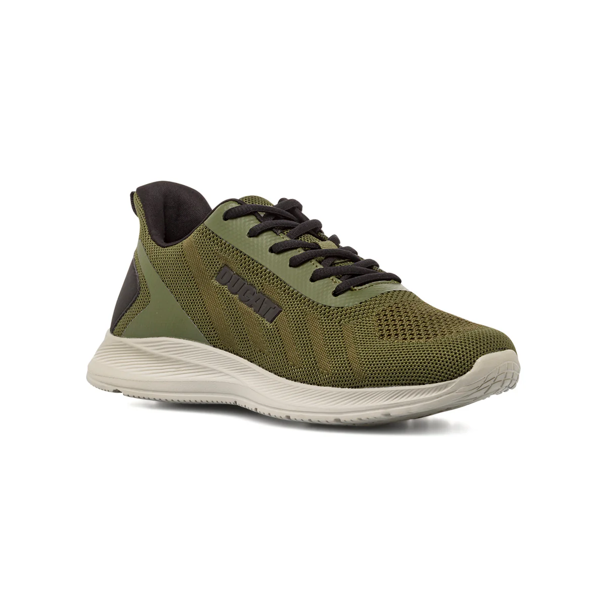 Sneakers da Uomo Verdi con Dettagli Neri e Suola in contrasto Ducati - Image 2