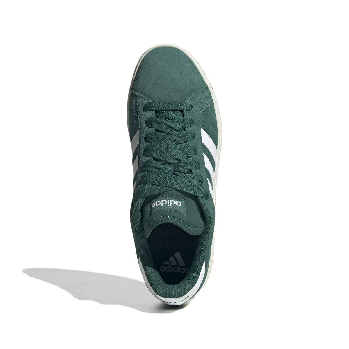 Sneakers da uomo verdi in pelle con logo adidas Grand Court Base 00s - Image 4