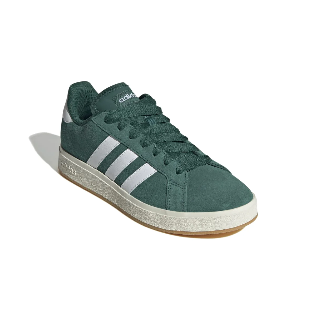 Sneakers da uomo verdi in pelle con logo adidas Grand Court Base 00s - Image 7