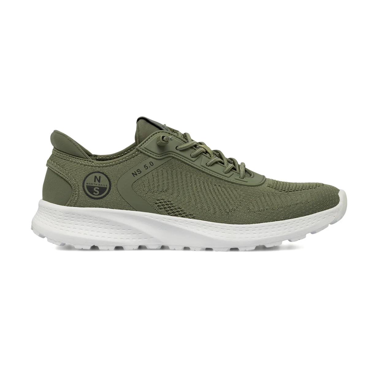 Sneakers da uomo verdi in tessuto mesh traspirante North Sails