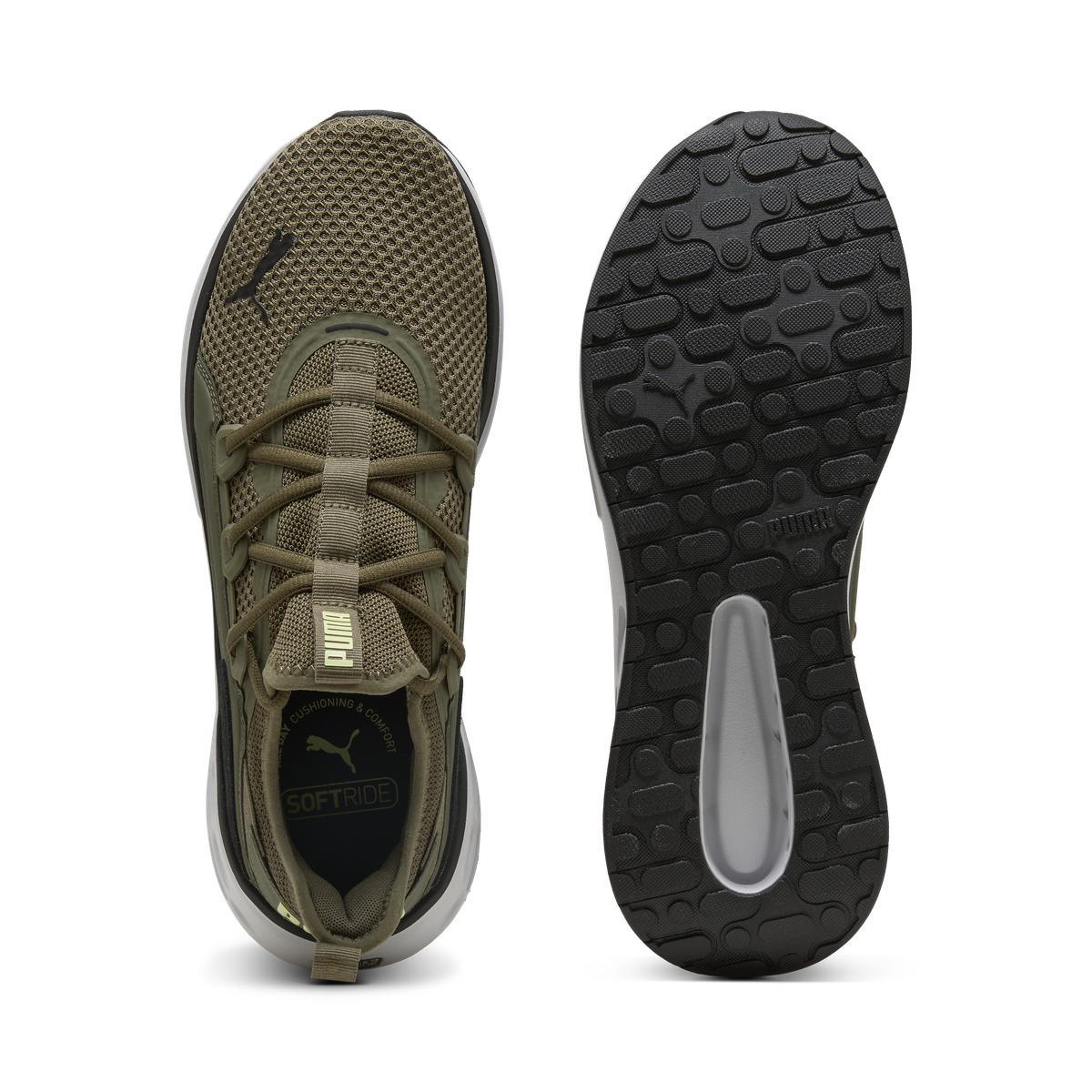 Sneakers da Uomo verdi militare in tessuto con tecnologia Softride Puma - Image 3