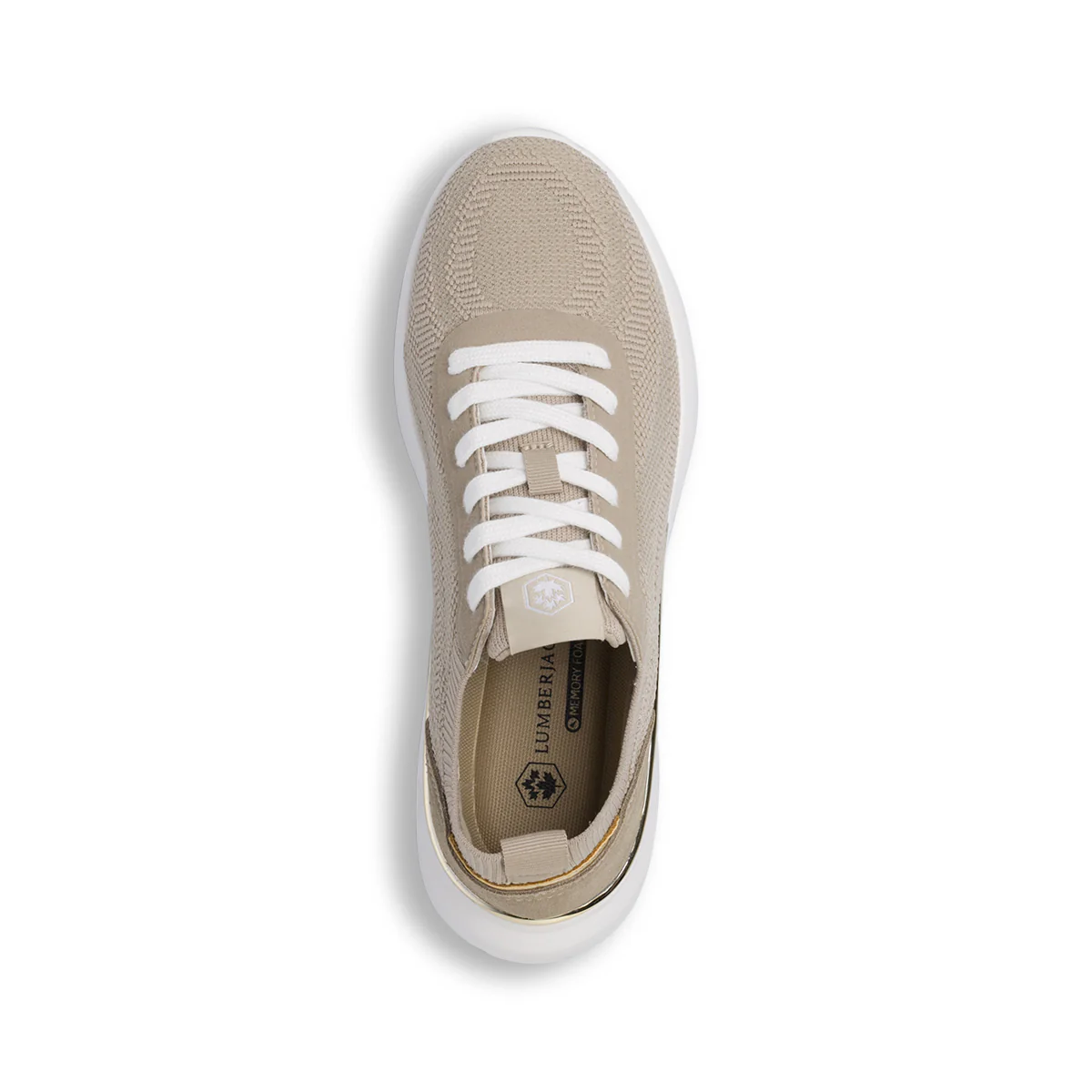 Sneakers Donna Beige in tessuto tecnico effetto scamosciato Lumberjack - Image 5