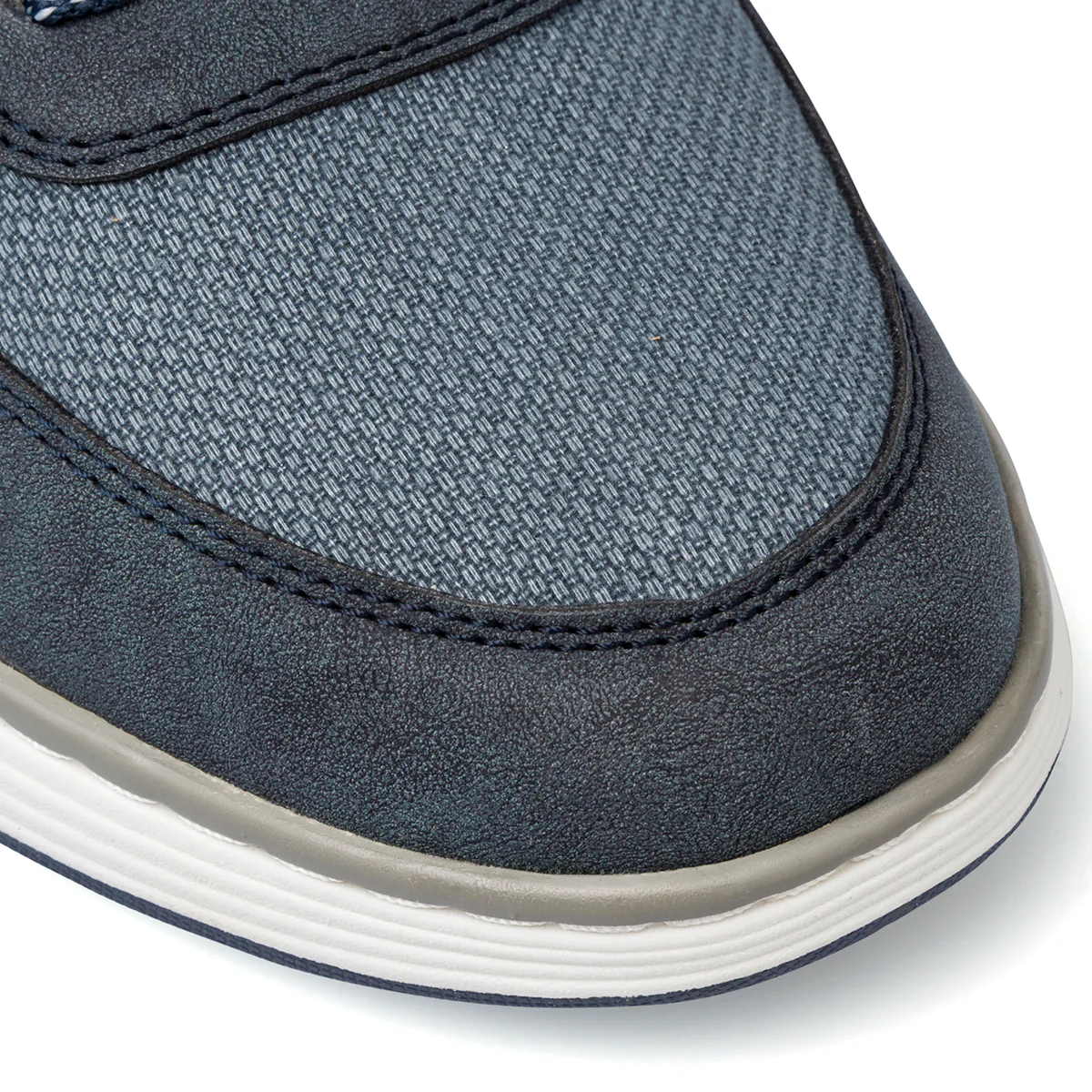 Sneakers effetto jeans da uomo con inserti in contrasto Glams - Image 5