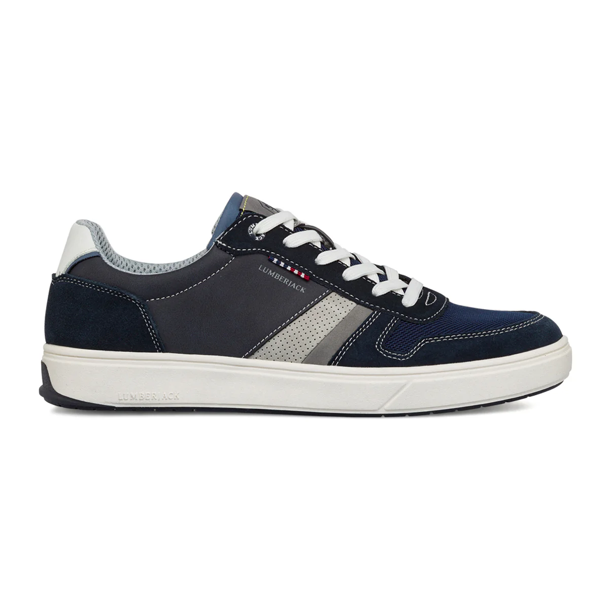 Sneakers eleganti blu da uomo con dettagli traforati Lumberjack Marvin