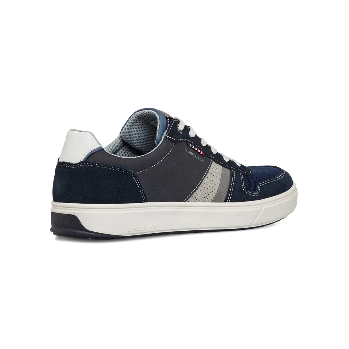 Sneakers eleganti blu da uomo con dettagli traforati Lumberjack Marvin - Image 3