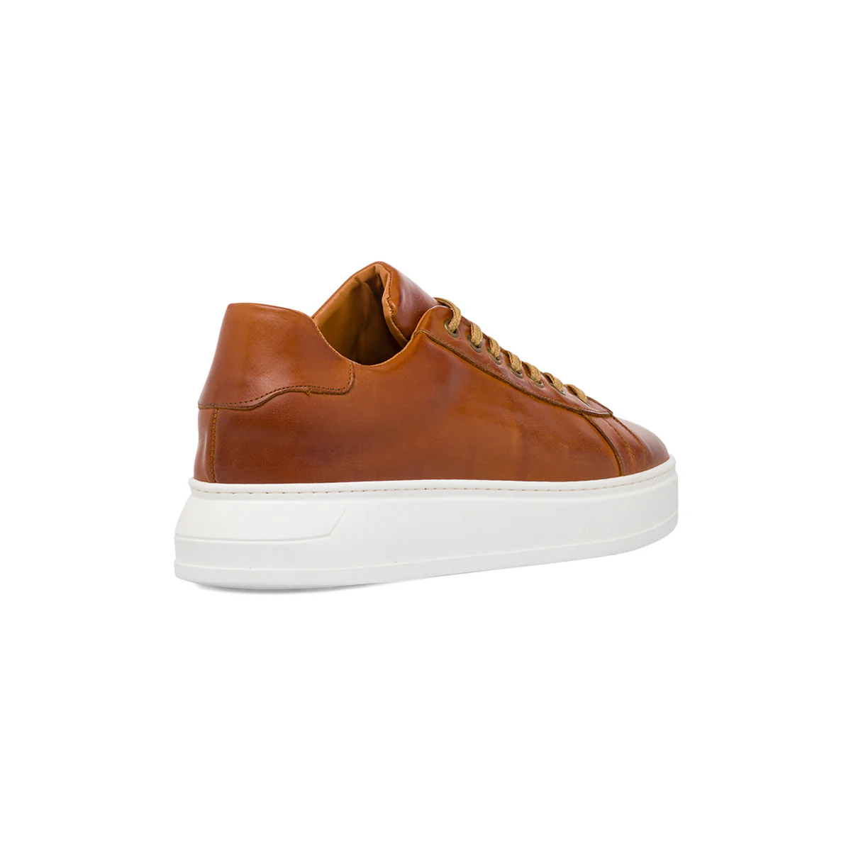 Sneakers eleganti da uomo in pelle marroni Primo Piano - Image 2