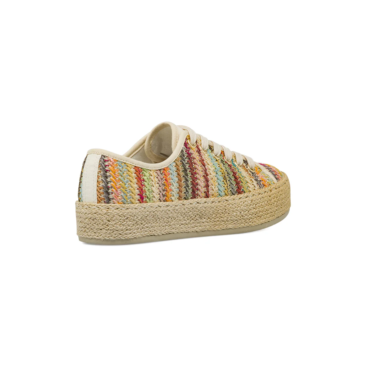 Sneakers estive da donna multicolore con tomaia in rafia Lora Ferres - Image 3