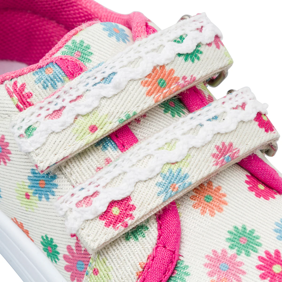 Sneakers fiori multicolori da Bambina con chiusura con strappo Chicco - Image 4