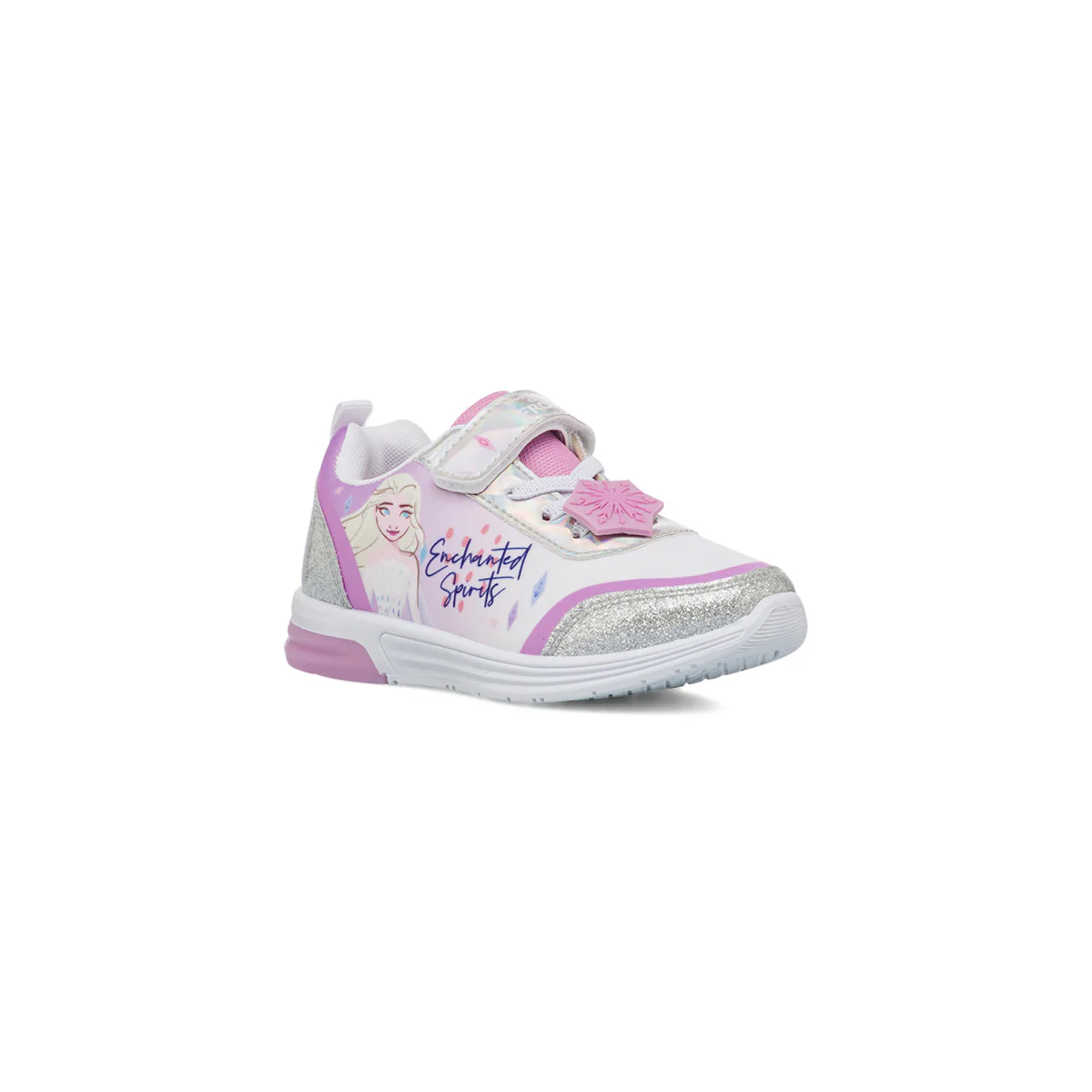 Sneakers Frozen argento e lilla da Bambina con dettagli glitter e luci - Image 2