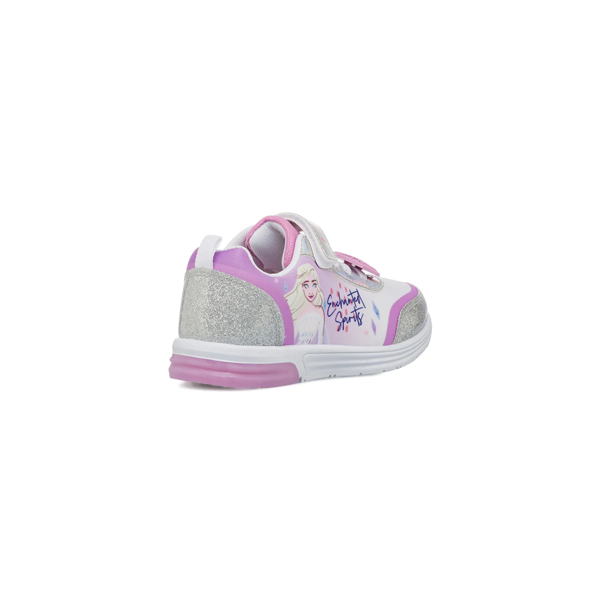Sneakers Frozen argento e lilla da Bambina con dettagli glitter e luci - Image 3