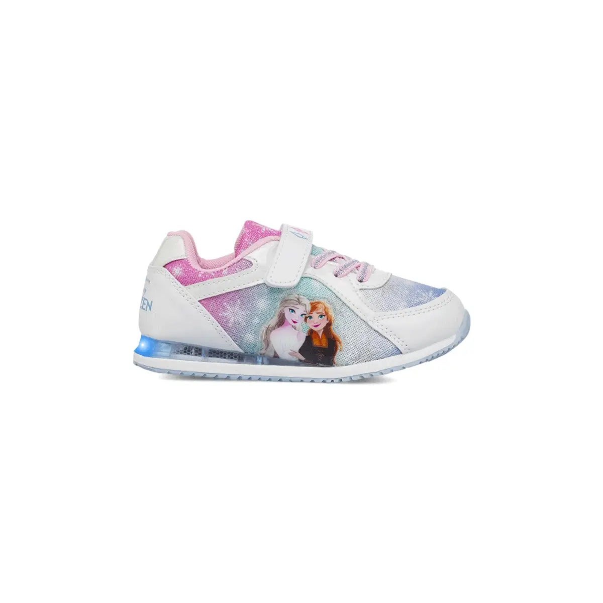 Sneakers Frozen bianche da Bambina con luci e stampa Frozen