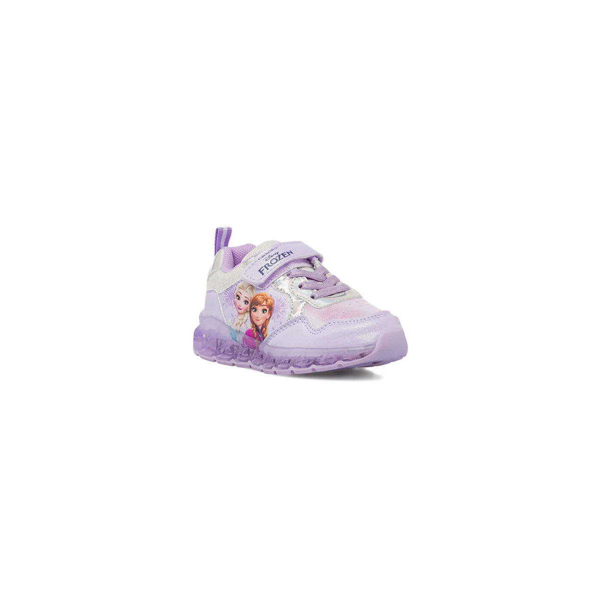 Sneakers Frozen lilla da Bambina con luci e strappo - Image 2