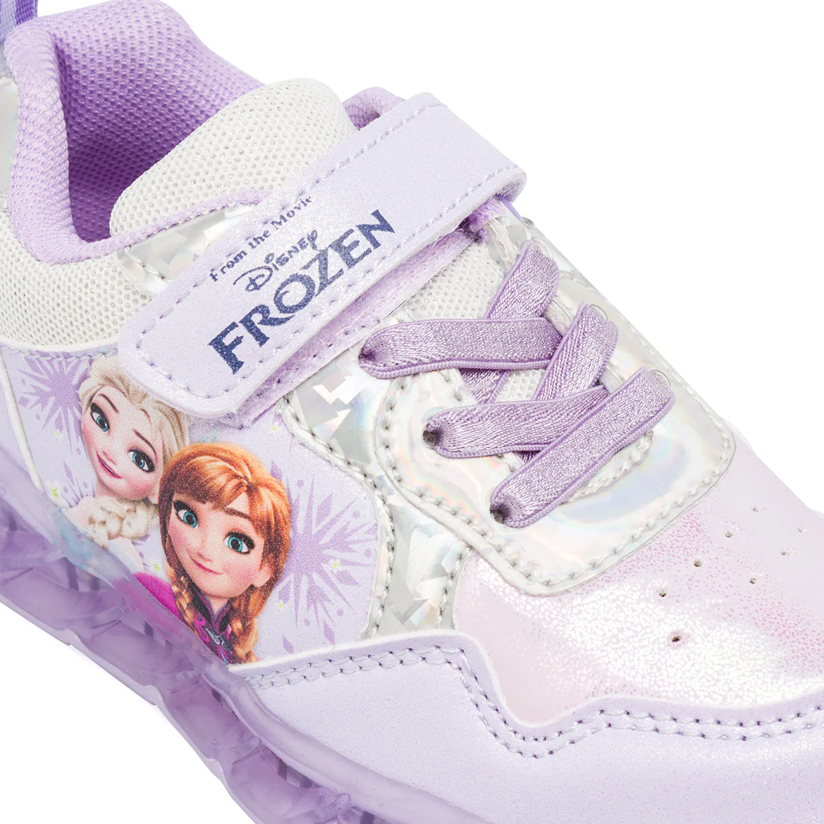 Sneakers Frozen lilla da Bambina con luci e strappo - Image 5
