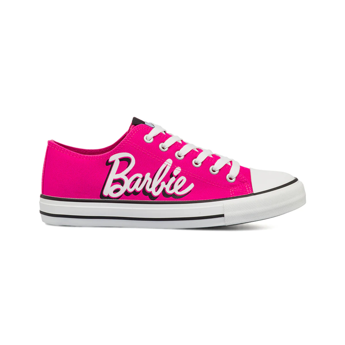 Sneakers fucsia basse da Ragazza con logo laterale Barbie