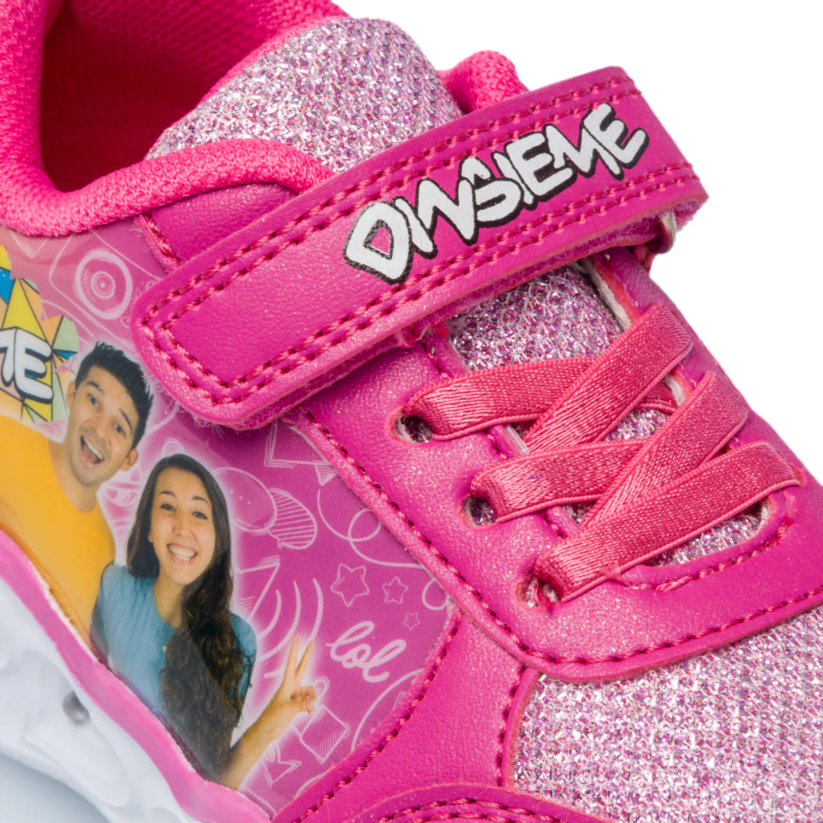 Sneakers fucsia con luci sulla suola Dinsieme - Image 7