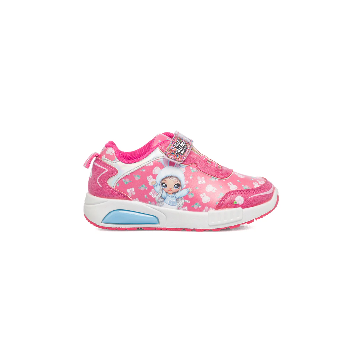 Sneakers fucsia con luci sulla suola e stampa Na Na Na Surprise