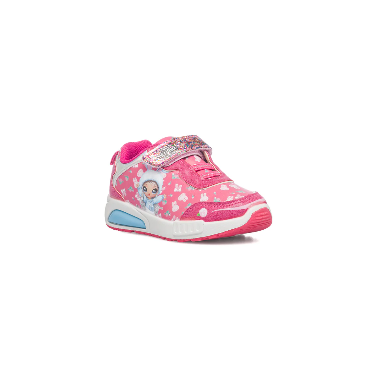 Sneakers fucsia con luci sulla suola e stampa Na Na Na Surprise - Image 2