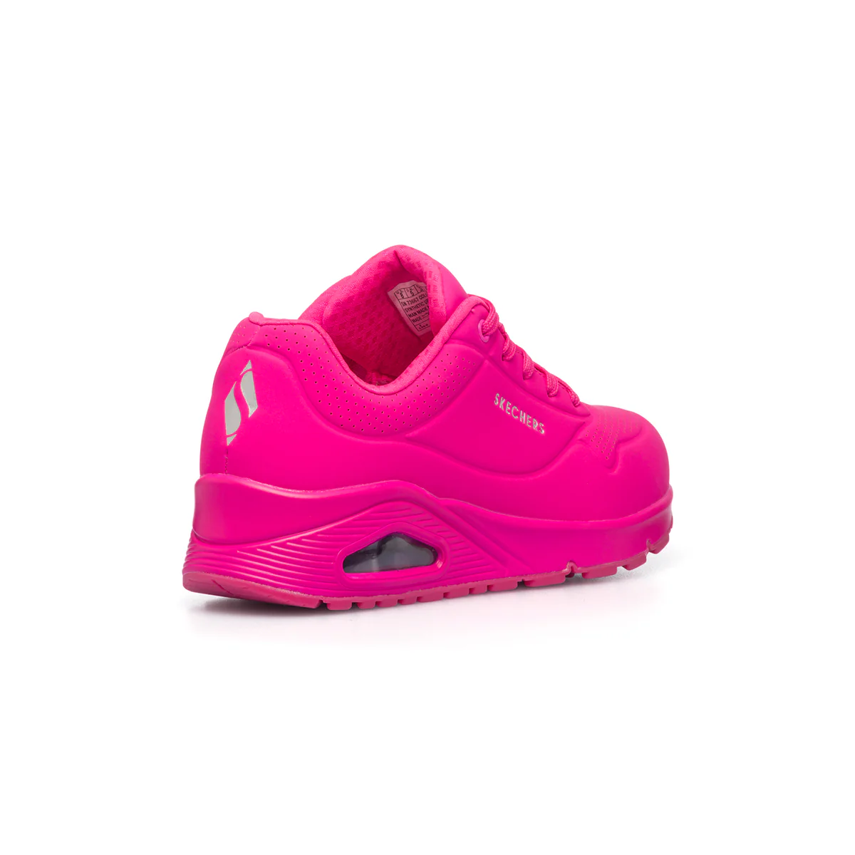 Sneakers fucsia con suola ad aria Skechers Uno - Image 3