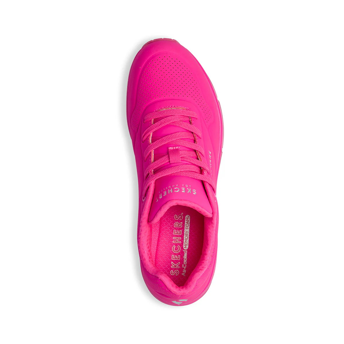 Sneakers fucsia con suola ad aria Skechers Uno - Image 8