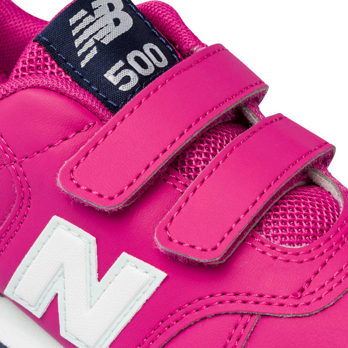 Sneakers fucsia da bambina con doppio velcro New Balance 500 - Image 6