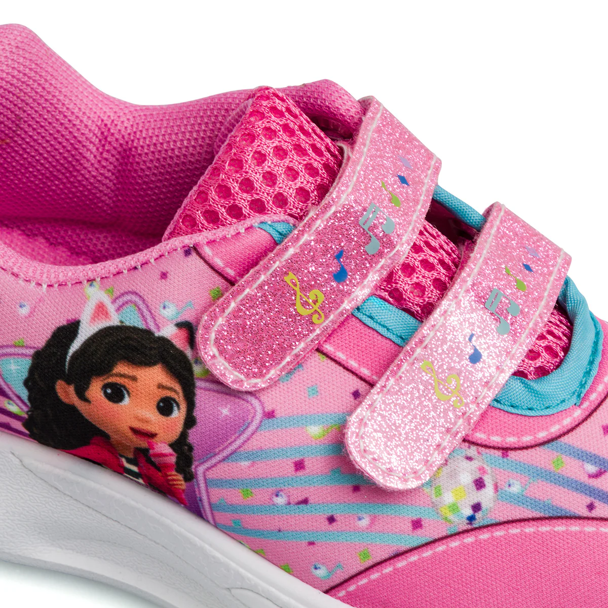 Sneakers fucsia da bambina con luci nella suola e logo La casa delle bambole di Gabby - Image 6