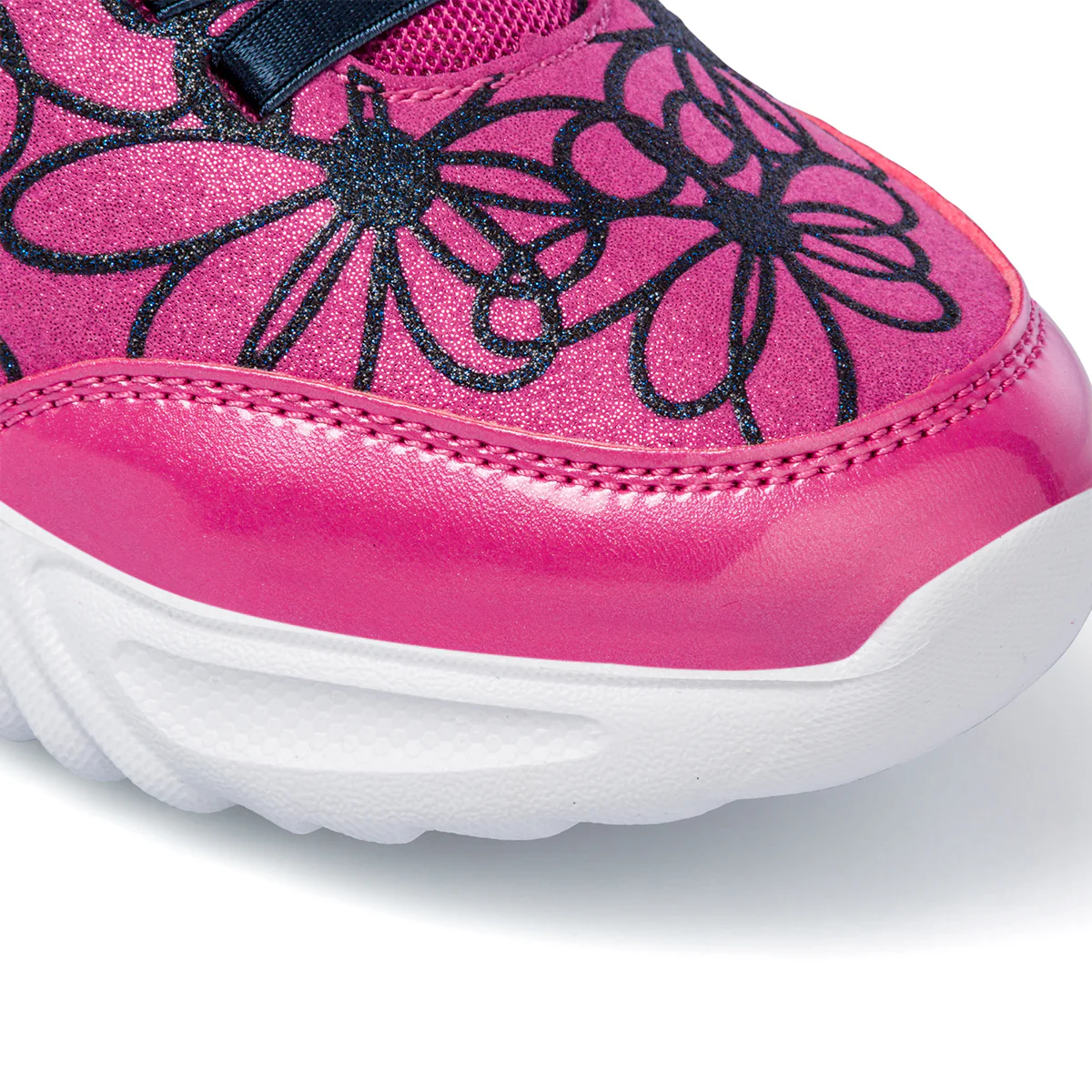 Sneakers fucsia da bambina con luci nella suola Geox Assister - Image 5