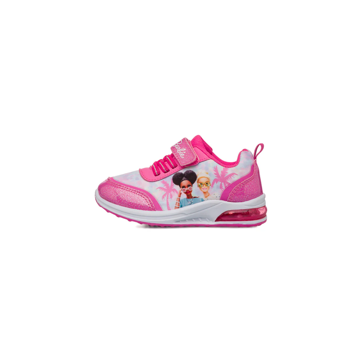 Sneakers fucsia da Bambina con stampa e luci Barbie - Image 2