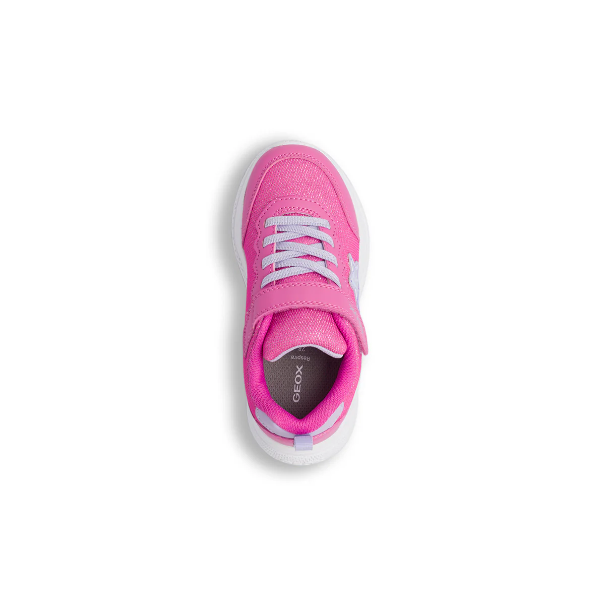 Sneakers fucsia da bambina con stella e suola traspirante Geox - Image 5