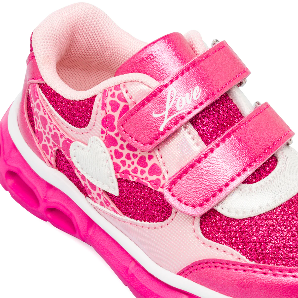 Sneakers Fucsia da Bambina con strappo e luci Chicco - Image 5