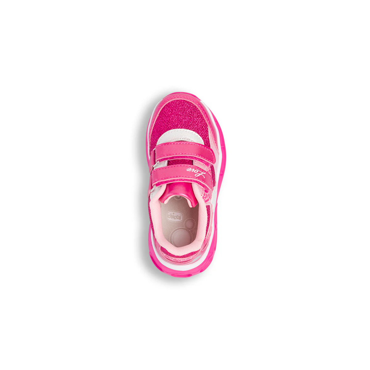 Sneakers Fucsia da Bambina con strappo e luci Chicco - Image 6