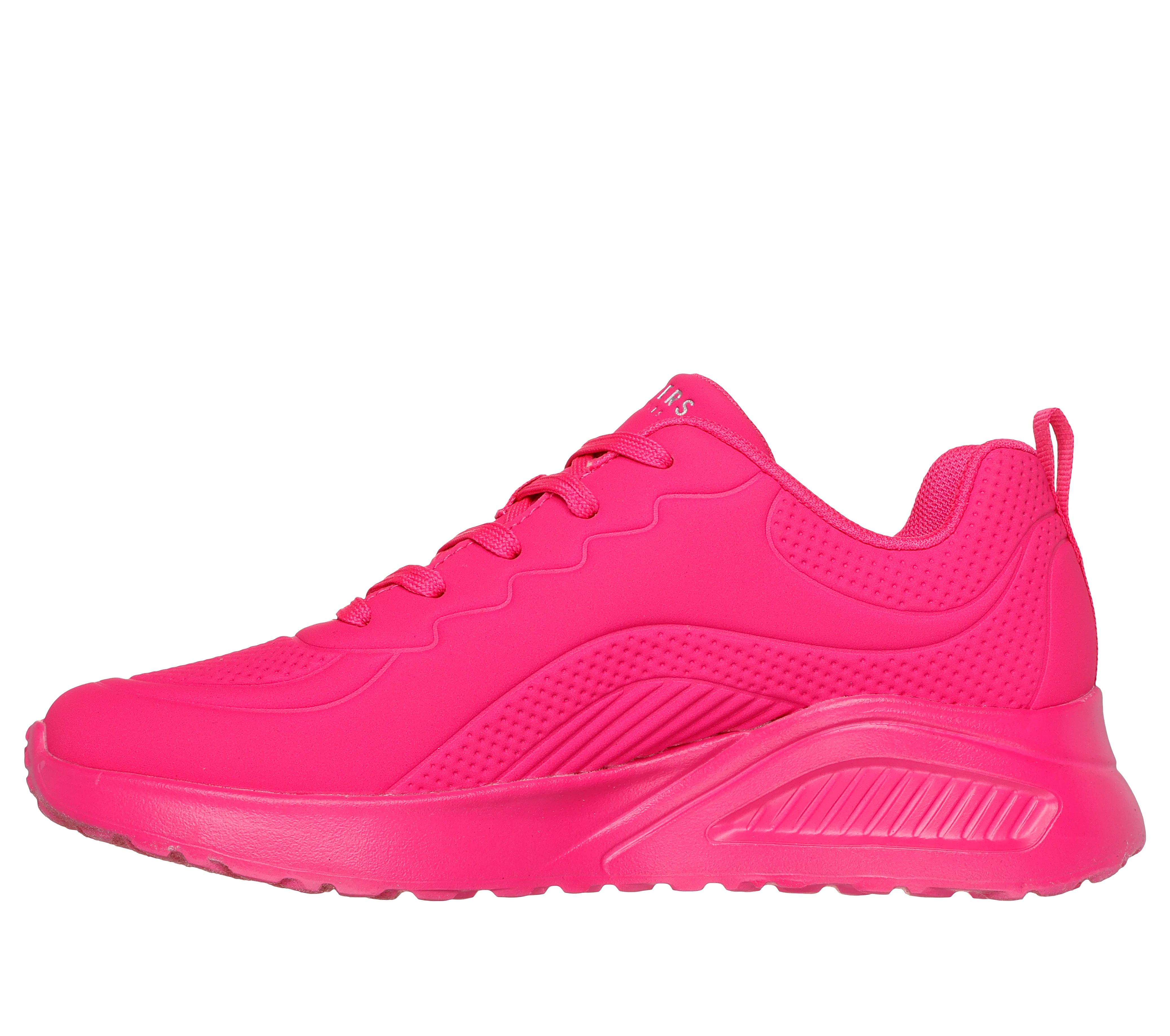 Sneakers fucsia da donna con sottopiede Memory Foam Skechers Uno Lite - Image 5