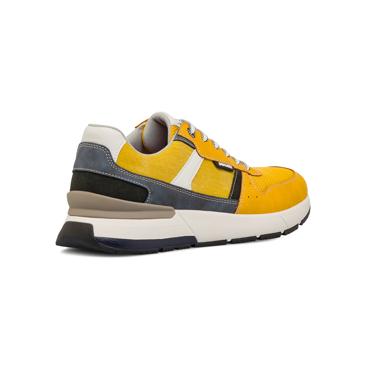 Sneakers gialle casual da uomo con dettagli neri e blu e logo Ducati - Image 4