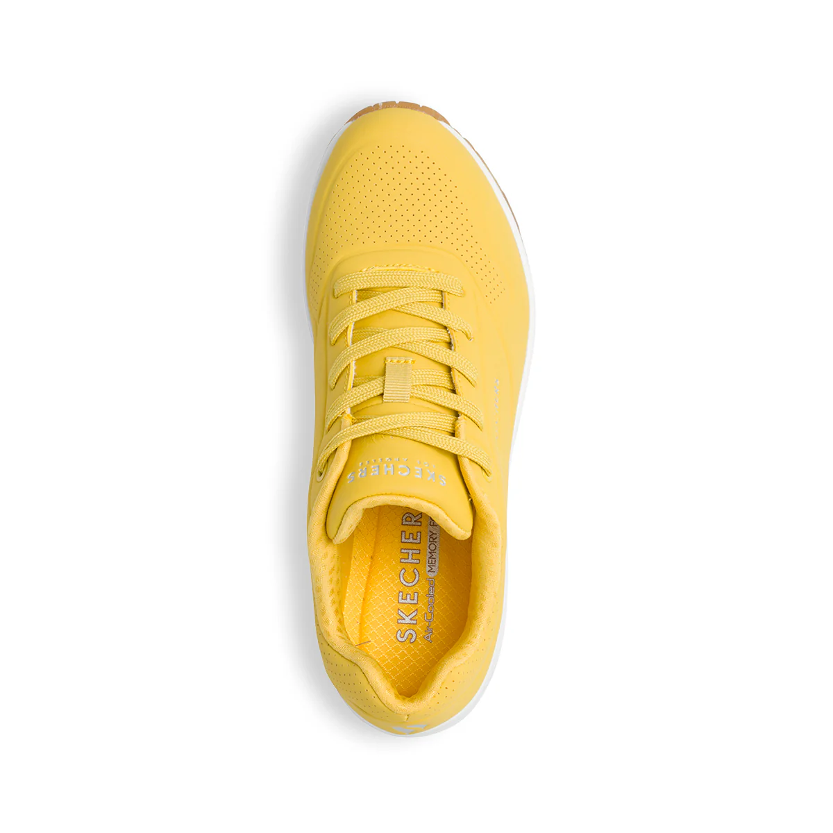 Sneakers gialle con suola ad aria Skechers Uno - Image 5