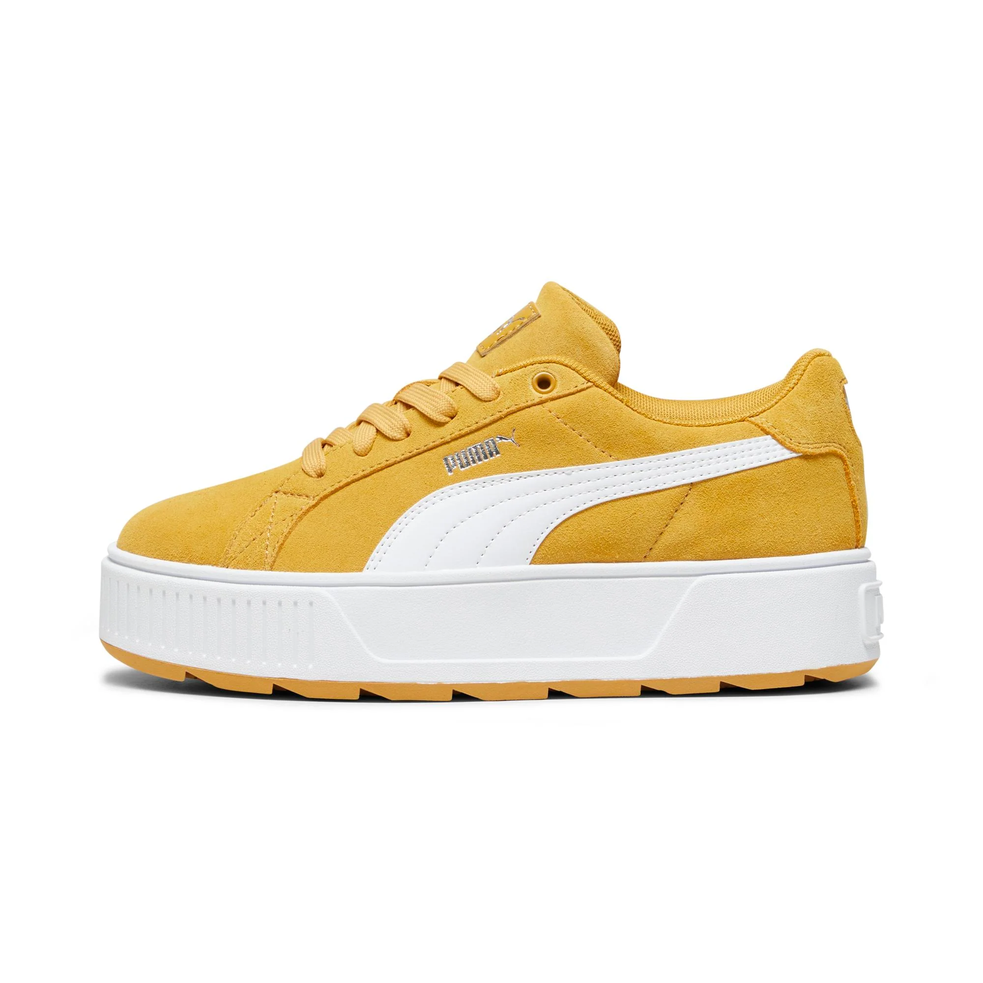 Sneakers gialle da donna con suola a zeppa Puma Karmen Pop-Up - Image 3