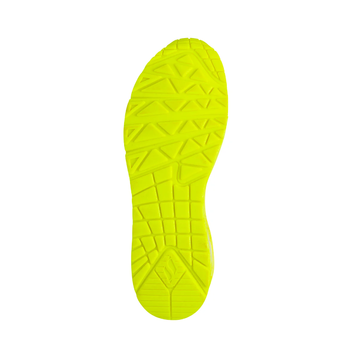 Sneakers giallo fluo da donna con suola ad aria Skechers Uno - Image 4