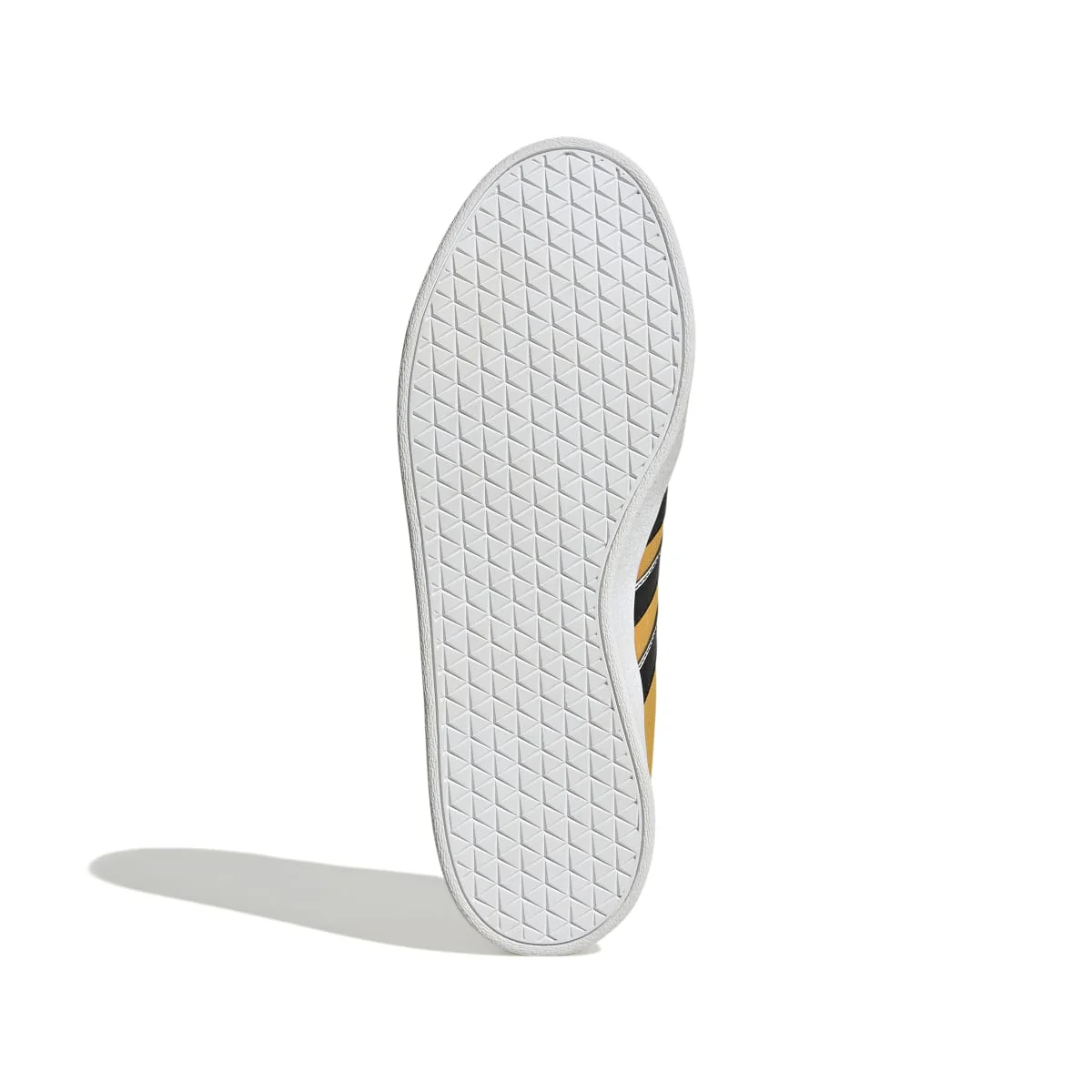 Sneakers giallo ocra da uomo con strisce laterali nere adidas VL Court 2.0 - Image 3