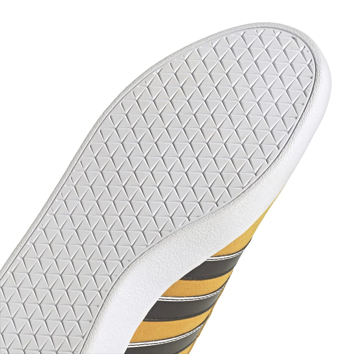 Sneakers giallo ocra da uomo con strisce laterali nere adidas VL Court 2.0 - Image 8