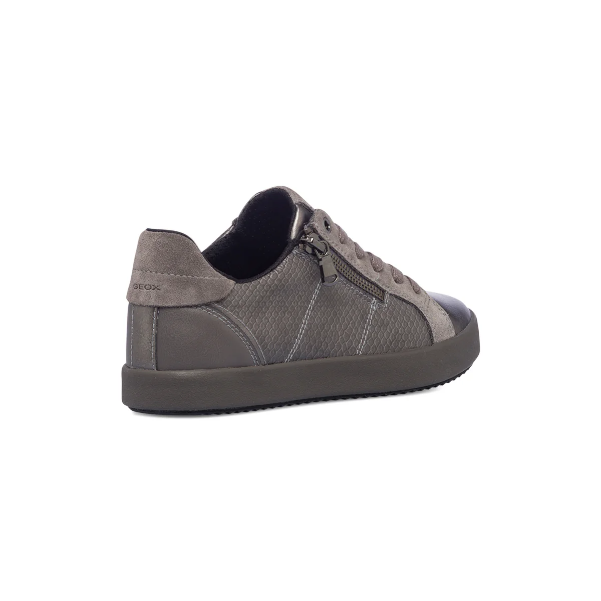 Sneakers grigia da donna con zip laterale Geox Blomiee - Image 3