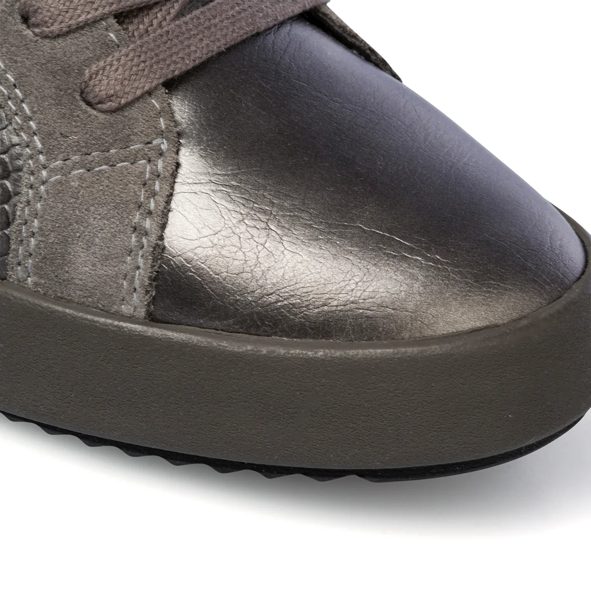 Sneakers grigia da donna con zip laterale Geox Blomiee - Image 5